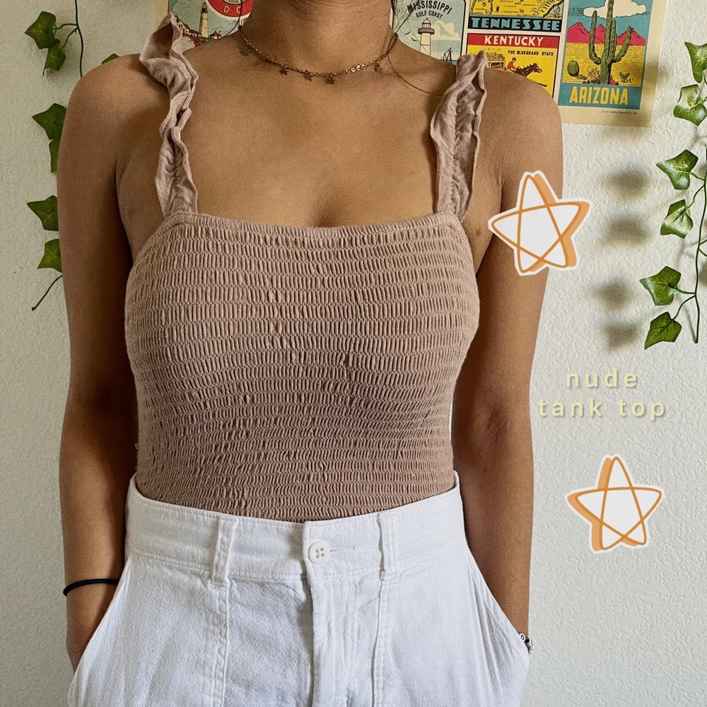 nude tank top !